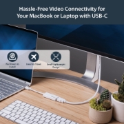 Picture of StarTech.com USB-C to HDMI Adapter - White - 4K 60Hz