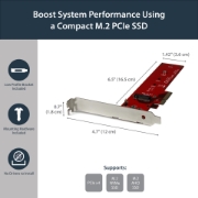 Picture of StarTech.com x4 PCI Express 3.0 to M.2 PCIe NVMe SSD Adapter