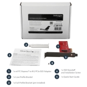 Picture of StarTech.com x4 PCI Express 3.0 to M.2 PCIe NVMe SSD Adapter