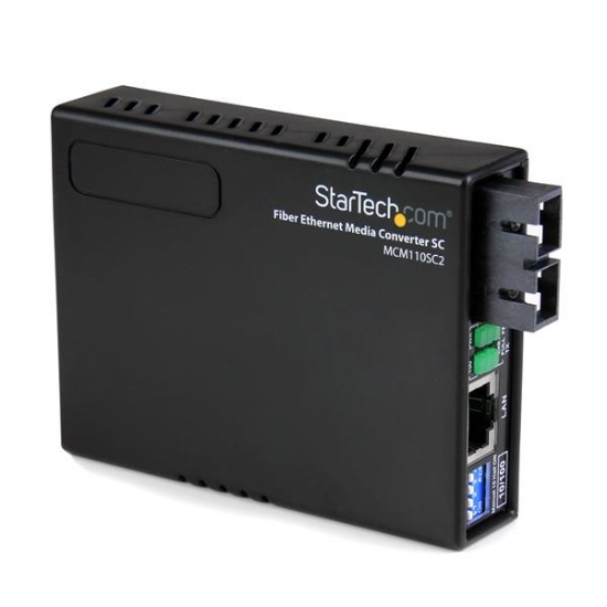 Picture of StarTech.com 10/100 Multi Mode Fiber Ethernet Media Converter SC 2 km