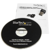 Picture of StarTech.com USB Wi-Fi Adapter - AC600 - Dual-Band Nano Wireless Adapter