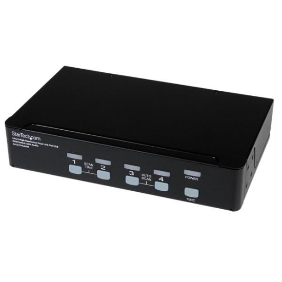 Picture of StarTech.com 4 Port High Resolution USB DVI Dual Link KVM Switch with Audio