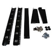 Picture of StarTech.com 2-Post 12U Desktop Server Rack, Small Open Frame 19in Computer Rack, Compact Network Rack for AV / Studio / Data / IT Equipment - Free Standing Two-Post Home/Office Rack