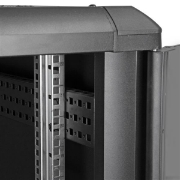 Picture of StarTech.com 4-Post 22U Server Rack Cabinet, Lockable 19" Data Rack Cabinet for Computer / AV / IT Equipment, Office / Home Network Rack with Casters & Adjustable Mounting Rails