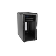 Picture of StarTech.com 4-Post 22U Server Rack Cabinet, Lockable 19" Data Rack Cabinet for Computer / AV / IT Equipment, Office / Home Network Rack with Casters & Adjustable Mounting Rails