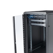 Picture of StarTech.com 4-Post 22U Server Rack Cabinet, Lockable 19" Data Rack Cabinet for Computer / AV / IT Equipment, Office / Home Network Rack with Casters & Adjustable Mounting Rails