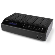 Picture of StarTech.com USB 3.0 / eSATA 6-Bay Hard Drive Duplicator Dock - 1:5 HDD / SSD Cloner and Eraser