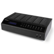 Picture of StarTech.com USB 3.0 / eSATA 6-Bay Hard Drive Duplicator Dock - 1:5 HDD / SSD Cloner and Eraser