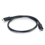 Picture of C2G 0.5m Thunderbolt 3 Cable (40Gbps) – Thunderbolt Cable – 4K support – Black