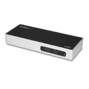 Picture of StarTech.com USB 3.0 Docking Station - Dual Monitor Laptop Docking Station with HDMI & DVI/VGA Video - 6-port USB 3.1 Gen 1 5Gbps Hub, GbE, Audio - Universal Type-A Dock - Windows & Mac