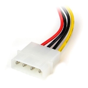 Picture of StarTech.com 6in 4 Pin LP4 to Left Angle SATA Power Cable Adapter