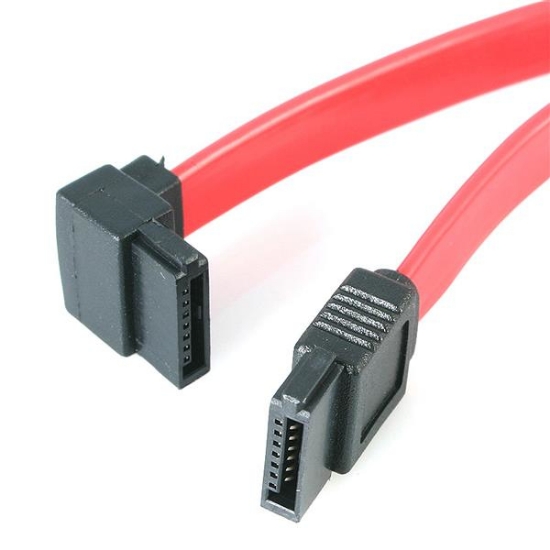 Picture of StarTech.com 12in SATA to Left Angle SATA Serial ATA Cable
