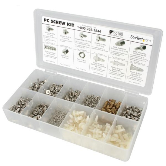 Picture of StarTech.com Deluxe Assortment PC Screw Kit - Screw Nuts and Standoffs