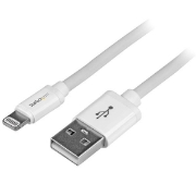 Picture of StarTech.com 2 m (6 ft.) USB to Lightning Cable - Long iPhone / iPad / iPod Charger Cable - Lightning to USB Cable - Apple MFi Certified - White