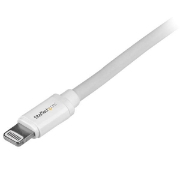 Picture of StarTech.com 2 m (6 ft.) USB to Lightning Cable - Long iPhone / iPad / iPod Charger Cable - Lightning to USB Cable - Apple MFi Certified - White
