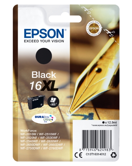 Picture of Epson Pen and crossword Singlepack Black 16XL DURABrite Ultra Ink