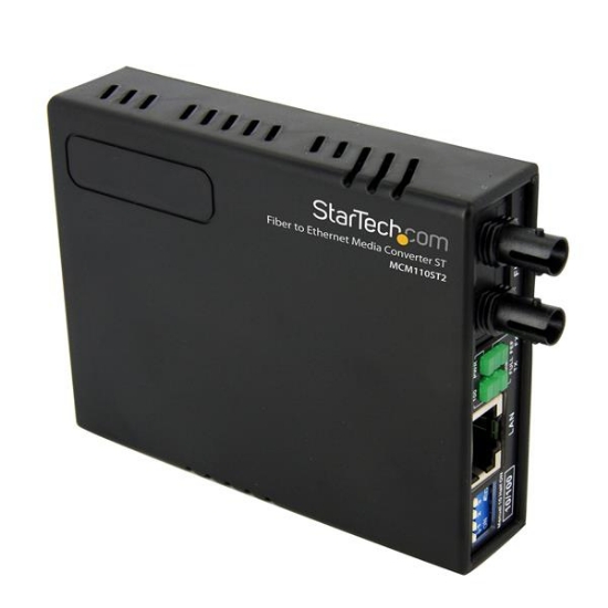 Picture of StarTech.com 10/100 Multi Mode Fiber Copper Fast Ethernet Media Converter ST 2 km