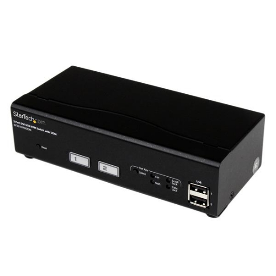 Picture of StarTech.com 2 Port USB DVI KVM Switch with DDM Fast Switching Technology and Cables