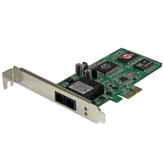 Picture of StarTech.com PCI Express (PCIe) Gigabit Ethernet Multimode SC Fiber Network Card Adapter NIC - 550m