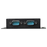 Picture of StarTech.com 2 Port Industrial Wall Mountable USB to Serial Adapter Hub with DIN Rail Clips