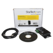 Picture of StarTech.com 1 Port Metal Industrial USB to RS422/RS485 Serial Adapter w/ Isolation