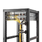 Picture of StarTech.com Multi-Directional Vertical Server Rack Cable Management D-Ring Hook 2.4x3.9in (6x10cm)