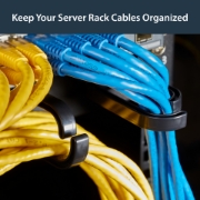 Picture of StarTech.com 1U 19in Metal Rackmount Cable Management Panel