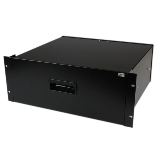 Picture of StarTech.com 4U Black Steel Storage Drawer for 19in Racks and Cabinets