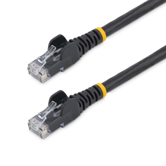 Picture of StarTech.com Cat5e Ethernet Patch Cable with Snagless RJ45 Connectors - 10 m, Black