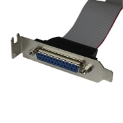 Picture of StarTech.com Low Profile 16in Parallel Port Header Cable Adapter with Bracket – DB25 (F) to IDC26