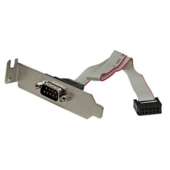 Picture of StarTech.com 9 Pin Serial Male to 10 Pin Motherboard Header LP Slot Plate