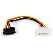 Picture of StarTech.com 6in 4 Pin LP4 to Right Angle SATA Power Cable Adapter