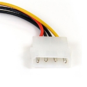 Picture of StarTech.com 6in 4 Pin LP4 to Right Angle SATA Power Cable Adapter