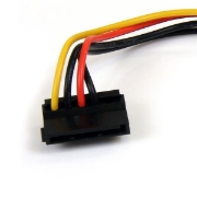 Picture of StarTech.com 6in 4 Pin LP4 to Right Angle SATA Power Cable Adapter