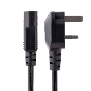 Picture of StarTech.com 10ft (3m) UK Computer Power Cable, 18AWG, BS 1363 to C13, 10A 250V, Black Replacement AC Power Cord, Kettle Lead / UK Power Cord, PC Power Supply Cable, TV/Monitor Power Cable