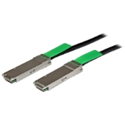 Picture of StarTech.com MSA Compliant QSFP+ Direct-Attach Twinax Cable - 2 m (6.6 ft)~MSA Uncoded Compatible 2m 40G QSFP+ to QSFP+ Direct Attach Breakout Cable Twinax - 40 GbE QSFP+ Copper DAC 40 Gbps Low Power Passive Transceiver Module DAC