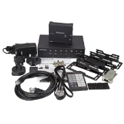 Picture of StarTech.com Multi-Input HDBaseT Extender with Built-in Switch - DisplayPort, VGA and HDMI Over CAT5e or CAT6 - Up to 4K