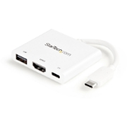 Picture of StarTech.com USB-C Multiport Adapter with HDMI - USB 3.0 Port - 60W PD - White