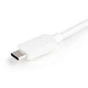 Picture of StarTech.com USB-C Multiport Adapter with HDMI - USB 3.0 Port - 60W PD - White
