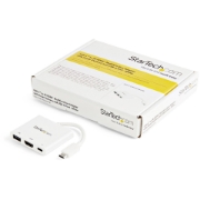 Picture of StarTech.com USB-C Multiport Adapter with HDMI - USB 3.0 Port - 60W PD - White