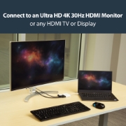 Picture of StarTech.com USB-C Multiport Adapter with HDMI - USB 3.0 Port - 60W PD - White