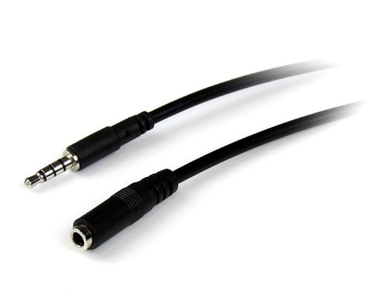 Picture of StarTech.com 2m 3.5mm 4 Position TRRS Headset Extension Cable - M/F