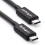 Afbeeldingen van StarTech.com 2m Thunderbolt 3 Kabel, 20Gbps, 100W PD, 4K, Thunderbolt Gecertificeerd, Thunderbolt 4/USB 3.2/DisplayPort Compatibel, Zwart