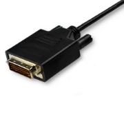 Picture of StarTech.com 10ft (3m) USB C to DVI Cable - 1080p (Single Link) USB Type-C (DP Alt Mode HBR2) to DVI-Digital Video Adapter Cable - Works w/ Thunderbolt 3 - Laptop to DVI Monitor/Display