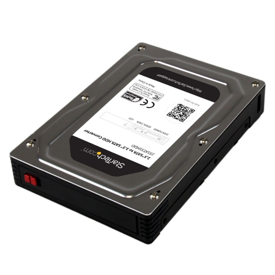 Picture of StarTech.com 2.5” to 3.5” SATA Aluminum Hard Drive Adapter Enclosure with SSD / HDD Height up to 12.5mm