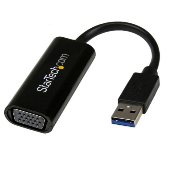 Picture of StarTech.com USB 3.0 to VGA Adapter, USB to VGA Monitor Converter for Windows, Slim (no support for macOS/ChromeOS/Linux) - TAA