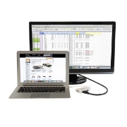 Picture of StarTech.com Travel A/V Adapter: 3-in-1 Mini DisplayPort to VGA DVI or HDMI Converter - White