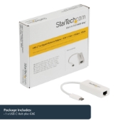 Picture of StarTech.com USB-C to Gigabit Network Adapter - White