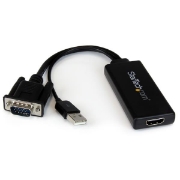Picture of StarTech.com VGA to HDMI Adapter with USB Audio & Power – Portable VGA to HDMI Converter – 1080p