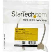 Picture of StarTech.com 2-to-1 RJ45 Splitter Cable Adapter - F/M